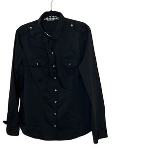 New York & Company 7th Avenue Design Studio Button Down Shirt, L